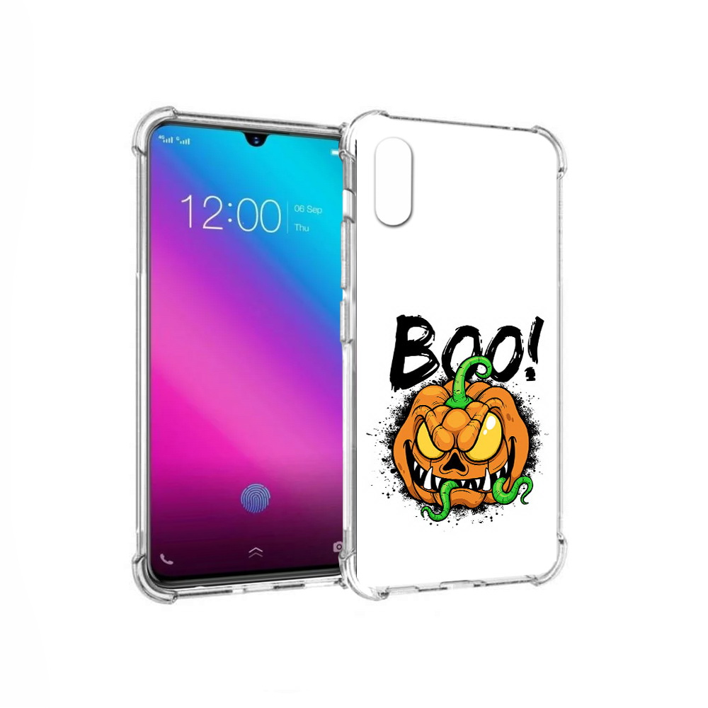 

Чехол MyPads Tocco для Vivo V11 Хэллоуин бу (PT117900.427.193), Прозрачный, Tocco