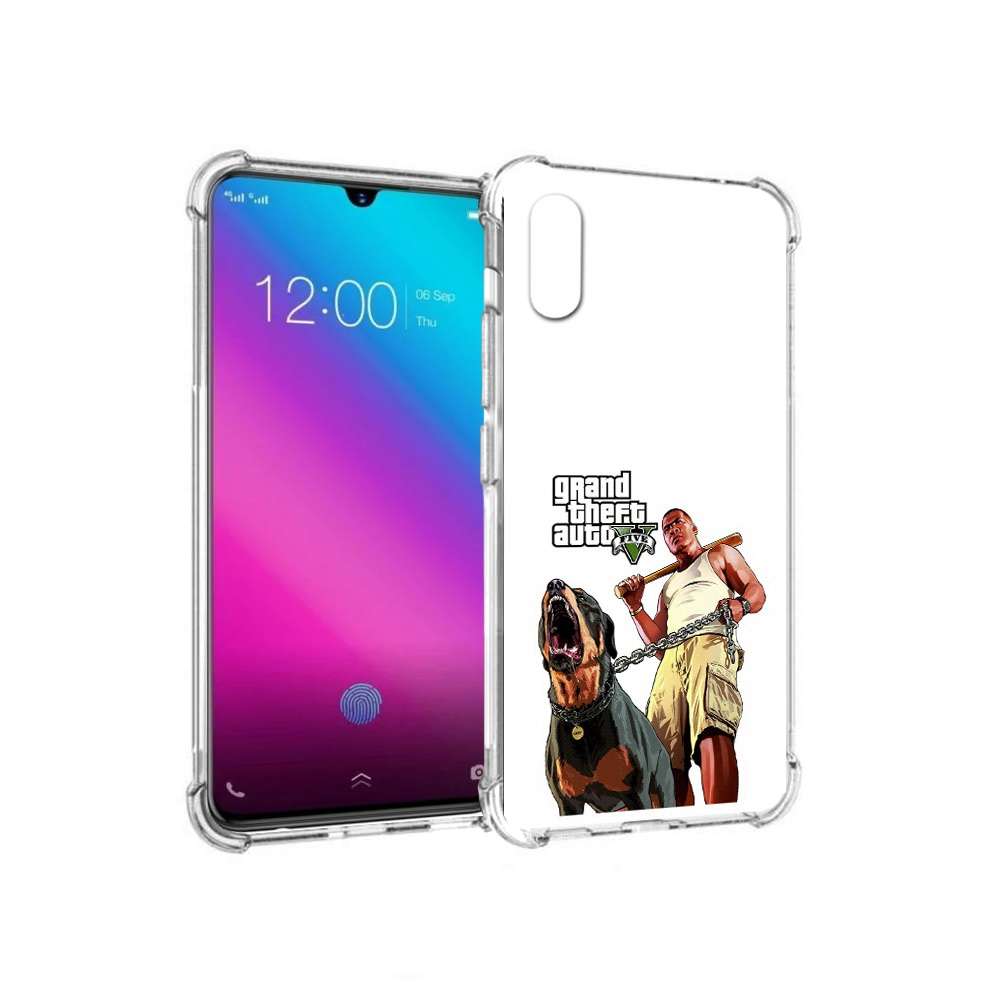 

Чехол MyPads Tocco для Vivo V11 GTA грозная собака (PT117900.427.18), Прозрачный, Tocco