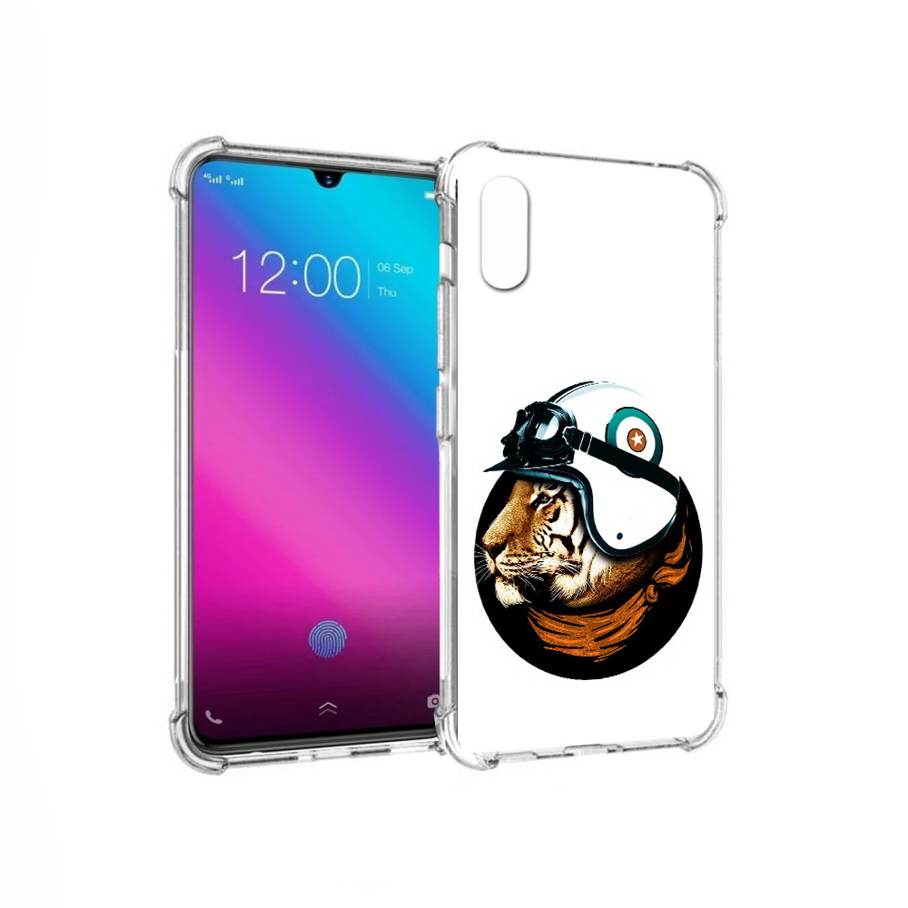 

Чехол MyPads Tocco для Vivo V11 Тигр в шлеме (PT117900.427.171), Прозрачный, Tocco