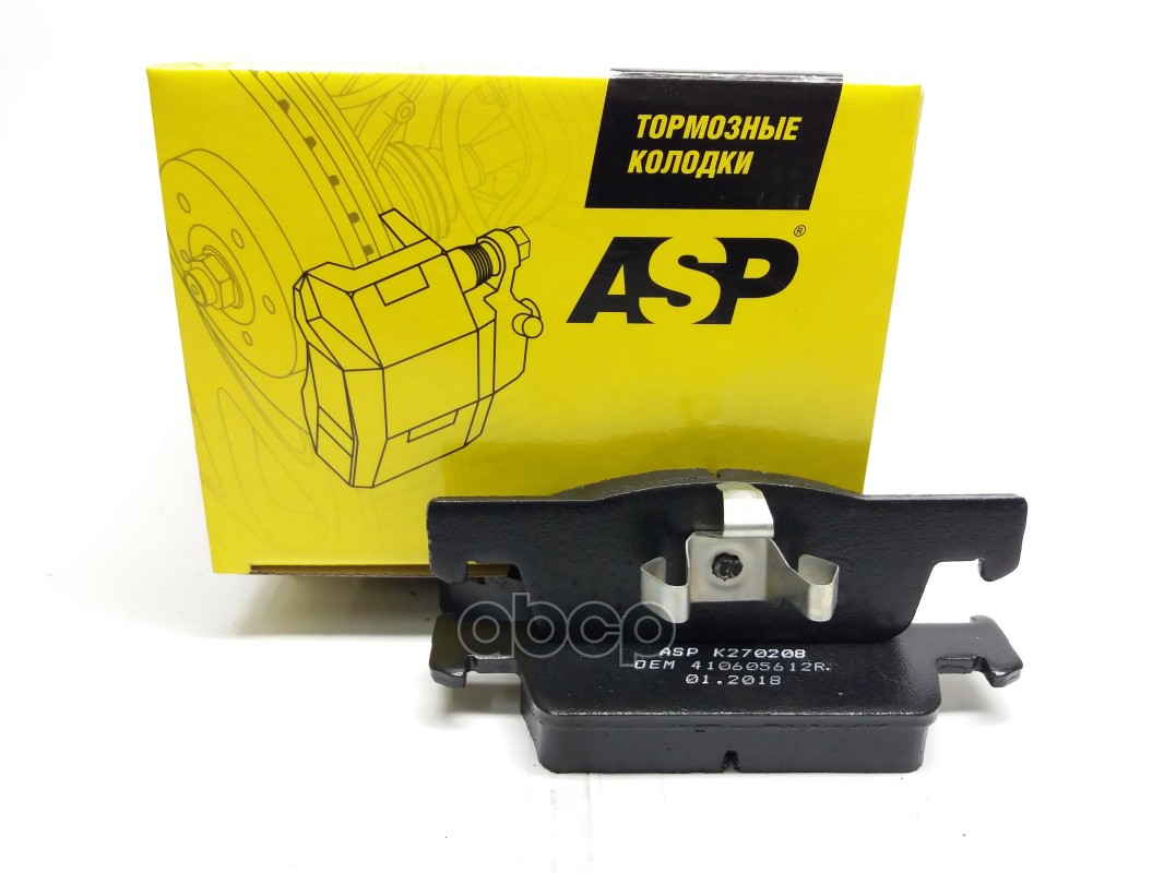 

Колодки Передние Renault Logan Ii/Sandero Ii 2013-> Asp K270208 ASP арт. K270208