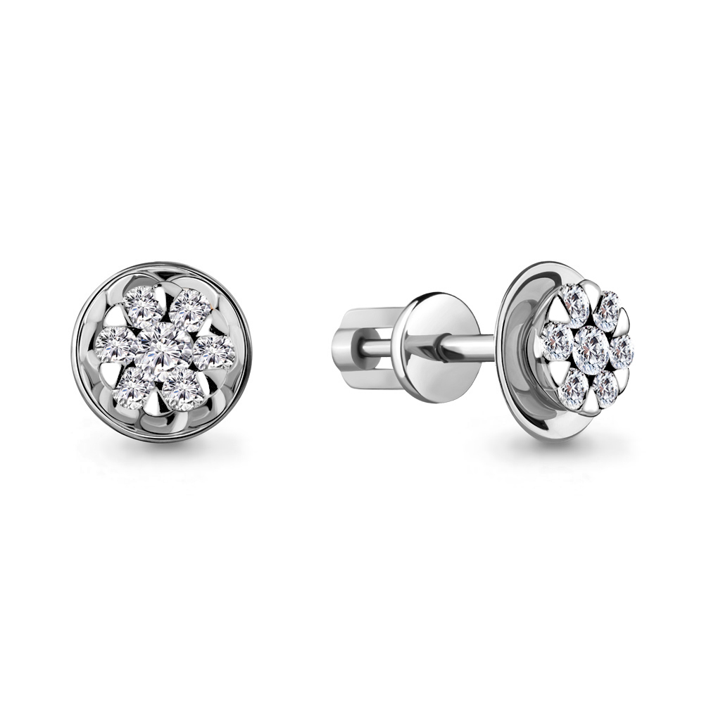 

Серьги из белого золота с бриллиантом Aquamarine Aquamarine 942416_585_бз, 942416_585_бз