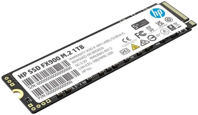 SSD накопитель HP FX900 M.2 2280 1 ТБ (57S53AA#UUF)