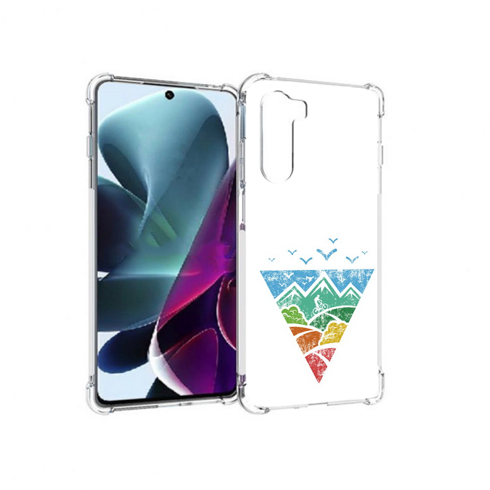 

Чехол MyPads Tocco для Motorola Moto G200 Лес земля море чайки (PT227076.355.105), Прозрачный, Tocco