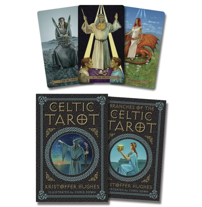 

Таро Кельтское от Кристофера Хьюза / Celtic Tarot by Kristoffer Hughes - Llewellyn, Черный, Таро Кельтское от Кристофера Хьюза