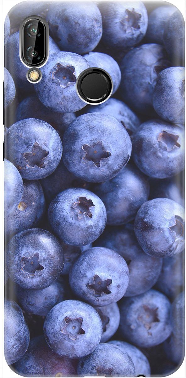 

Чехол на Huawei P20 Lite/Nova 3e с принтом "Ягодки", Синий;фиолетовый, 1899
