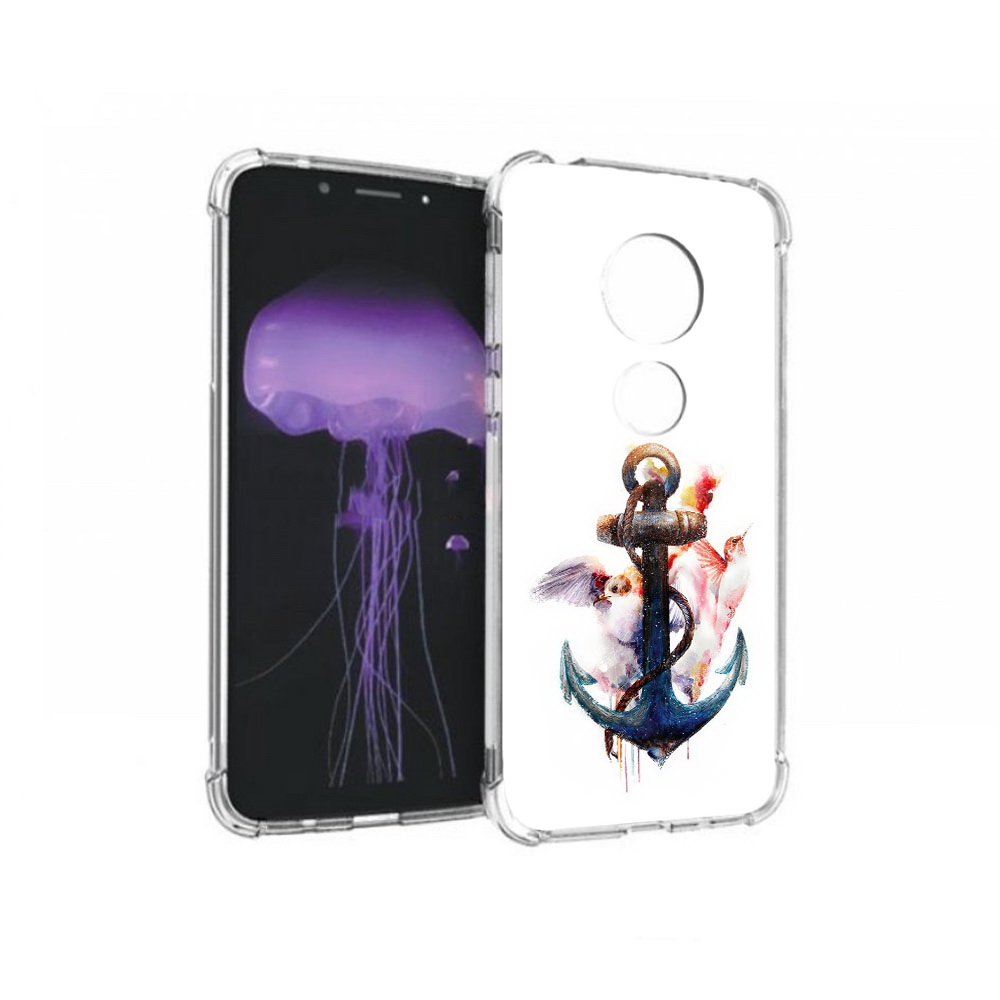 

Чехол MyPads Tocco для Motorola Moto G7 якорь с птицами (PT123662.354.703), Прозрачный, Tocco