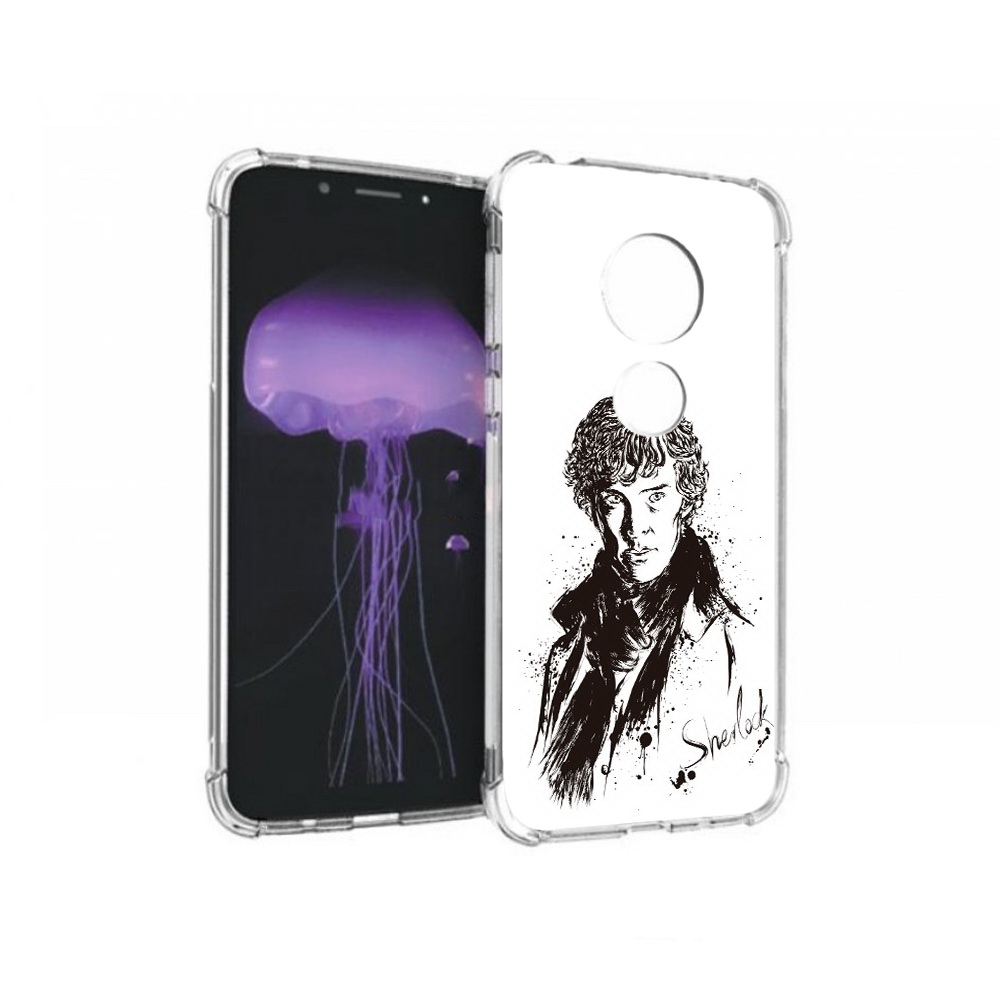

Чехол MyPads Tocco для Motorola Moto G7 шерлок холмс портрет (PT123662.354.698), Прозрачный, Tocco