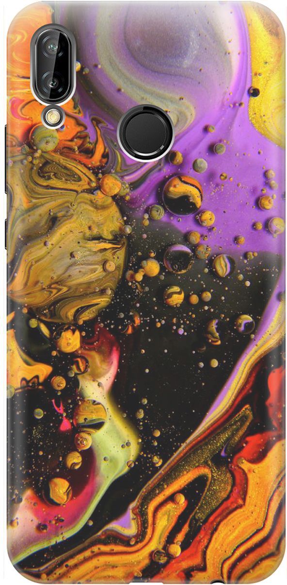 

Чехол на Huawei P20 Lite/Nova 3e "Разноцветные капли", 1463