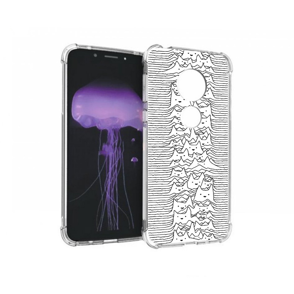

Чехол MyPads Tocco для Motorola Moto G7 черно белые коты 3D (PT123662.354.682), Прозрачный, Tocco