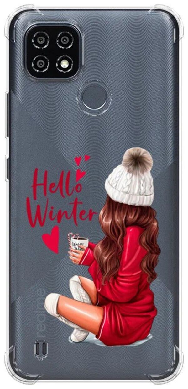 

Чехол Awog на Realme C25Y "Hello winter", Разноцветный