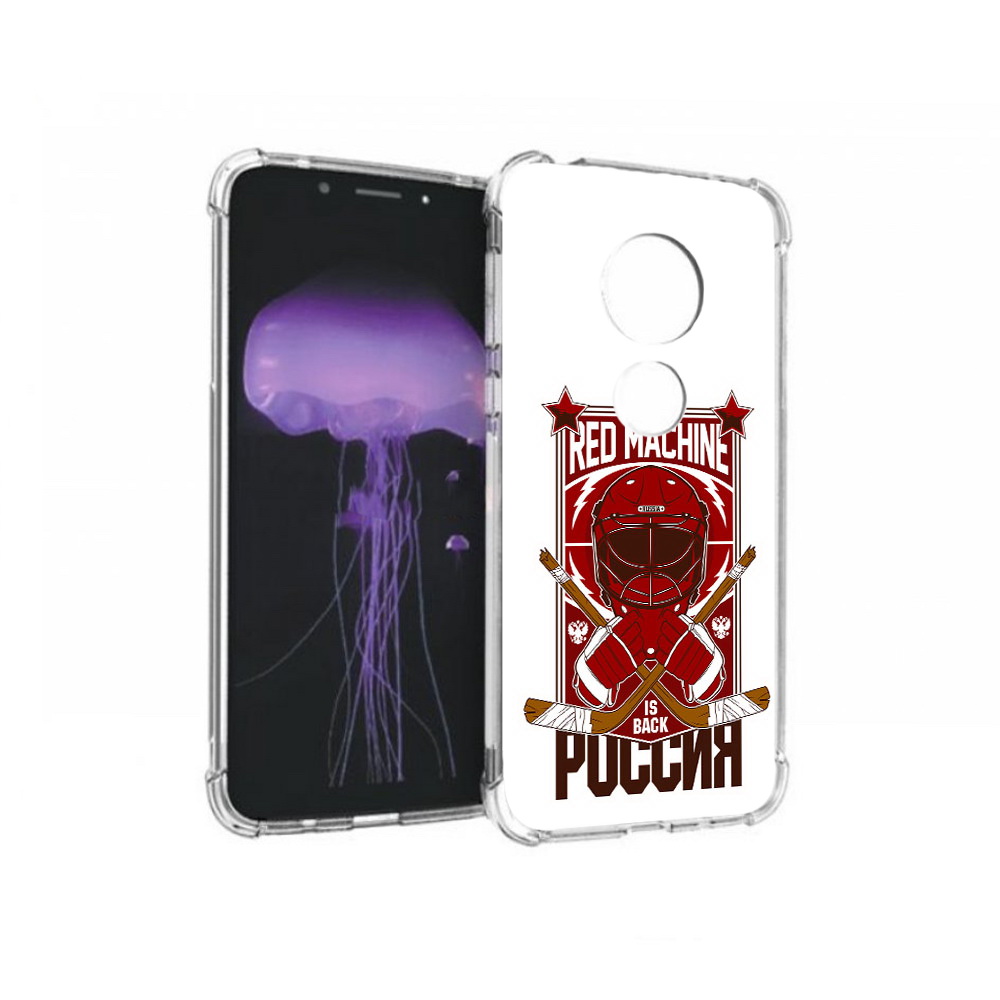 

Чехол MyPads Tocco для Motorola Moto G7 хоккей россия (PT123662.354.666), Прозрачный, Tocco