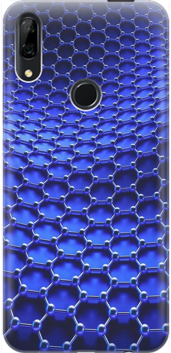 

Чехол на Honor 9X/9X Premium/Huawei P Smart Z/Y9 Prime (2019) "Молекулярная цепь", Синий;черный, 1462