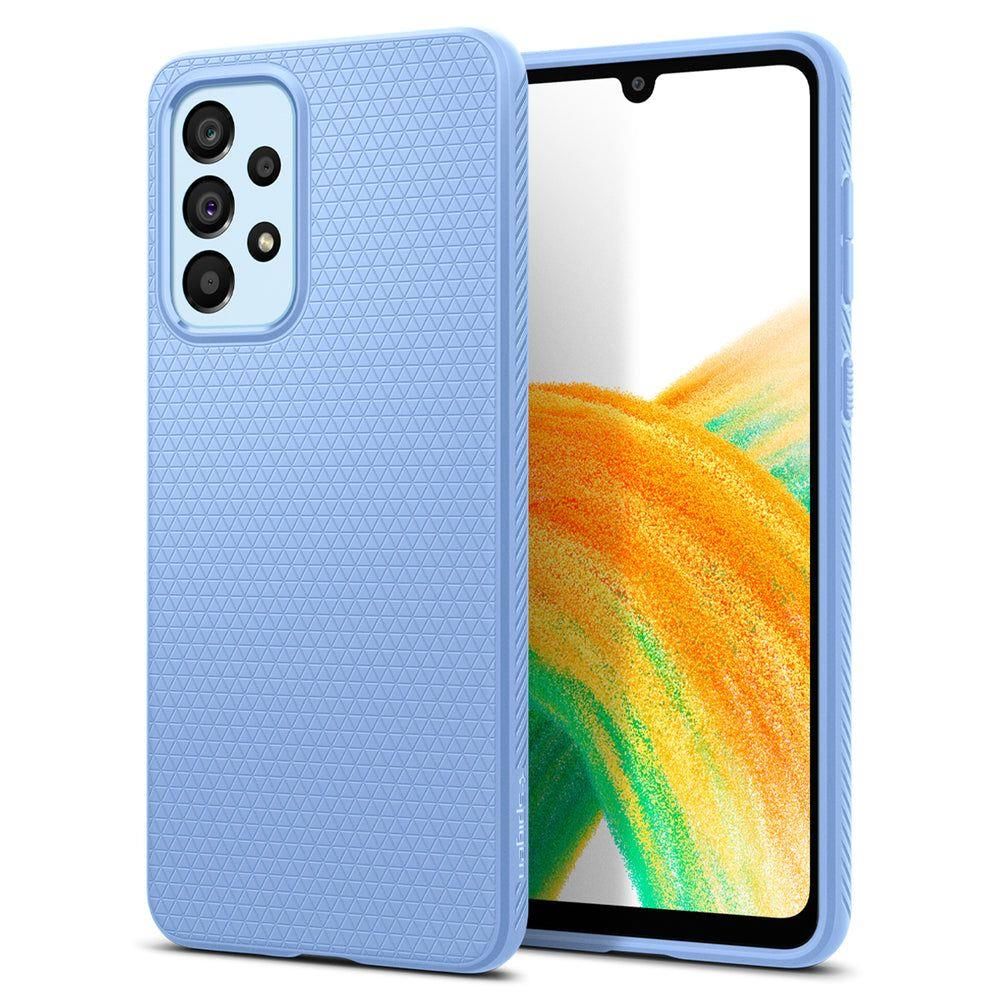 

Чехол Spigen для Galaxy A33 5G - Liquid Air - Голубой - ACS04591, Liquid Air