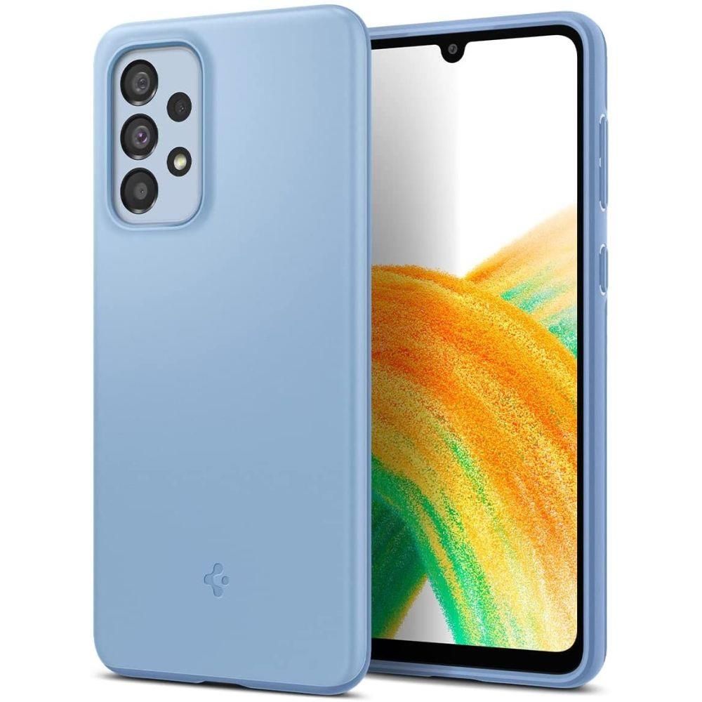 

Чехол Spigen для Galaxy A33 5G - Thin Fit - Голубой - ACS04589, Thin Fit