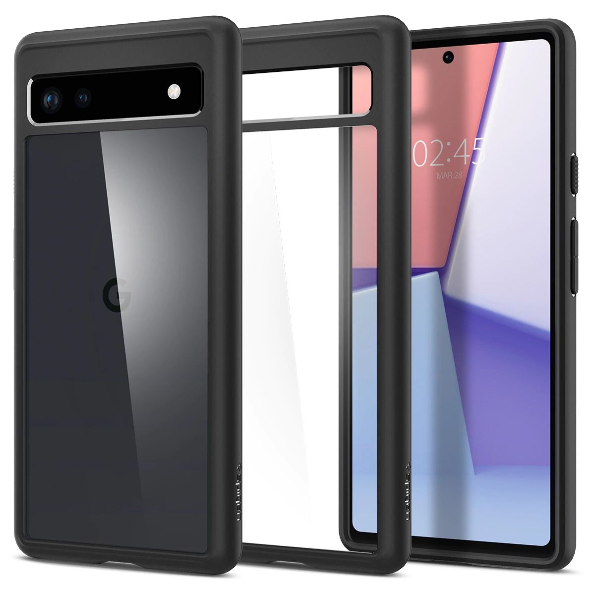 

Чехол Spigen для Pixel 6a - Ultra Hybrid - Черный - ACS04478, Ultra Hybrid