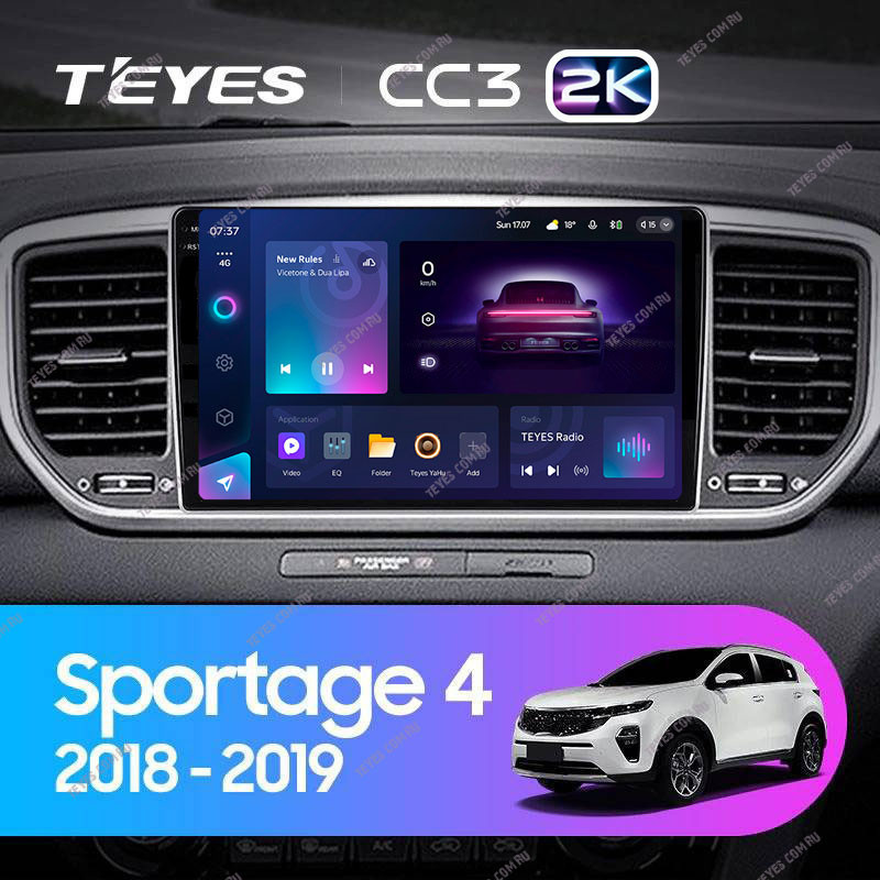 

Штатная магнитола Teyes CC3 2K 4/64 Kia Sportage 4 QL (2018-2020) Тип-A, CC3 2K