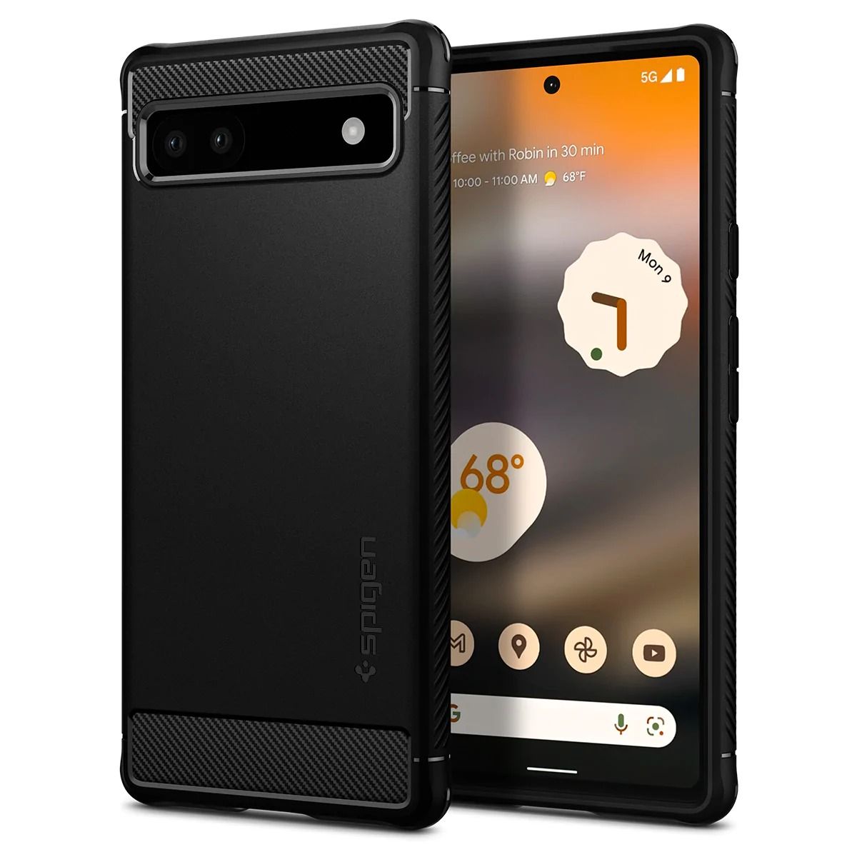 

Чехол Spigen для Pixel 6a - Rugged Armor - Черный - ACS04476, Rugged Armor