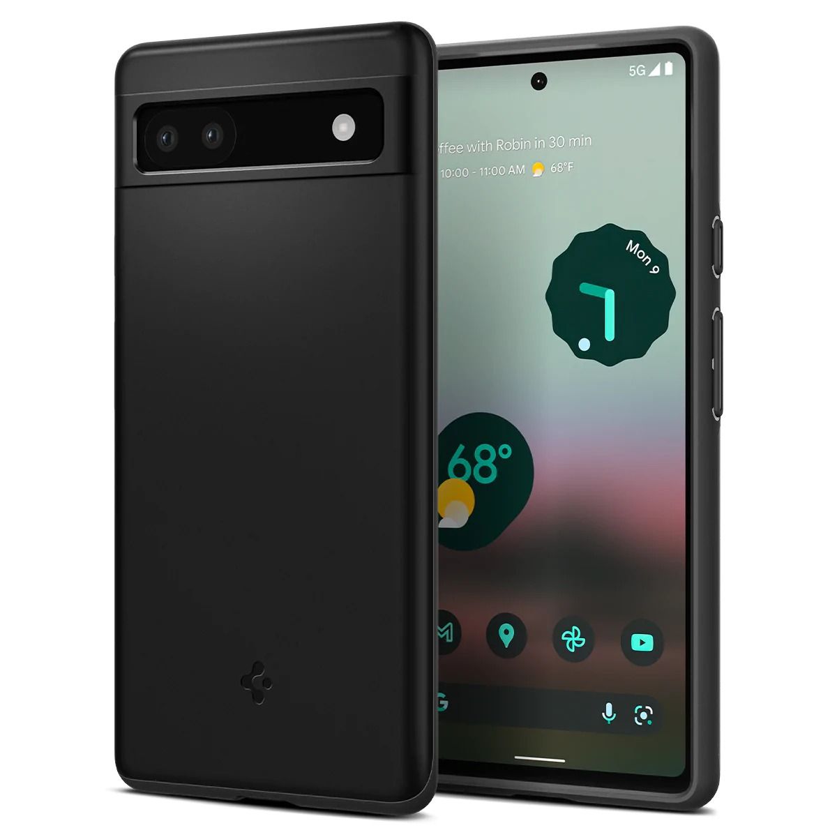 

Чехол Spigen для Pixel 6a - Thin Fit - Черный - ACS04473, Thin Fit