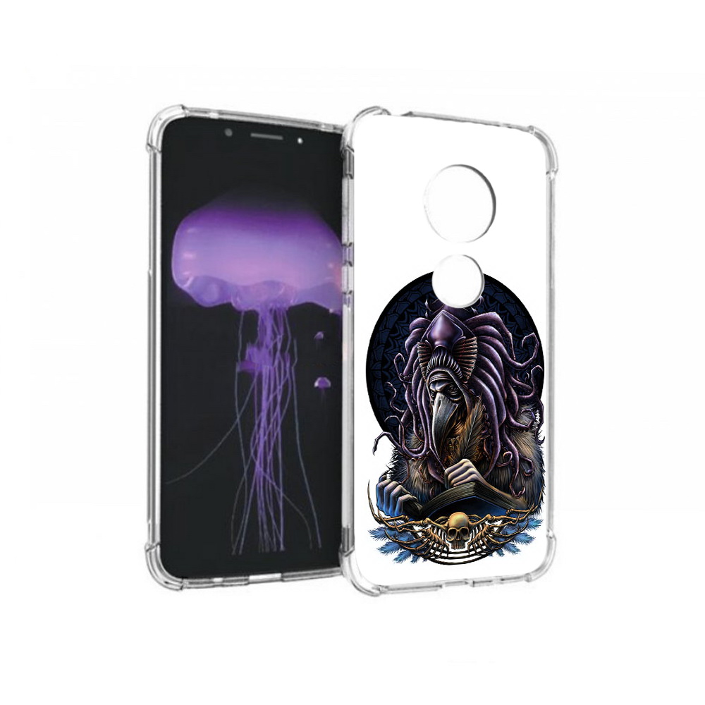 

Чехол MyPads Tocco для Motorola Moto G7 умный ворон (PT123662.354.650), Прозрачный, Tocco