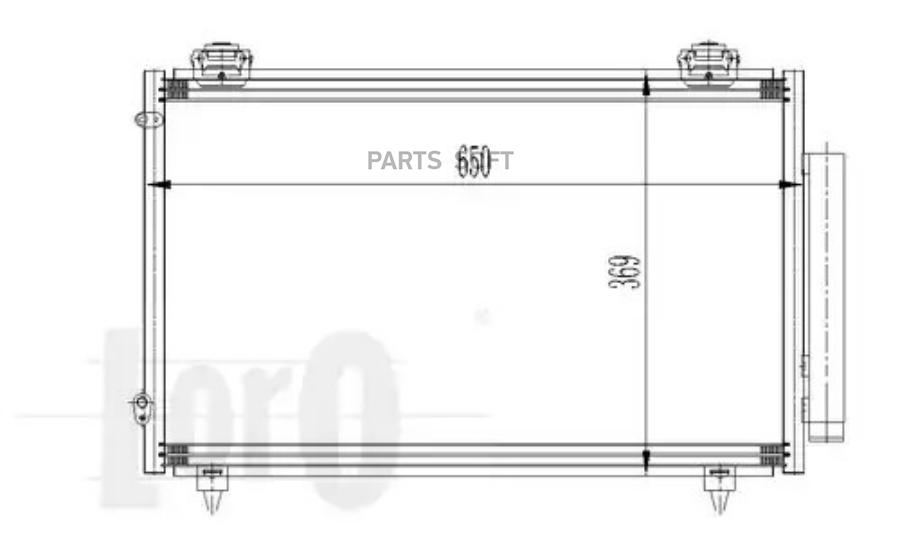 Loro Радиатор Кондиционера Toyota: Corolla ( E12 ) 1.4-2.0I/Vvt-I/Vvtl-I Ts/D-4D/4Wd 01-07