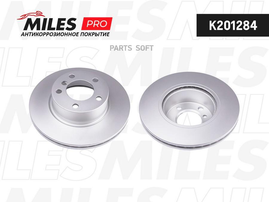 

MILES Диск тормозной передний вентилируемый BMW 1 F20 118-120/3 F30 316-320 (серия PRO с з