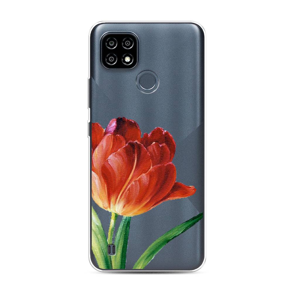 

Чехол Awog на Realme C25Y "Красный тюльпан", 2510950-8