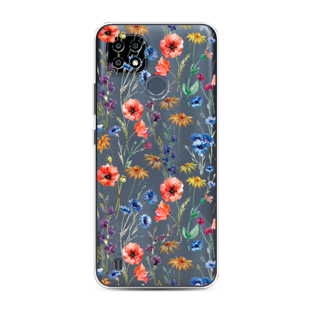 

Чехол Awog "Маки и васильки фон" для Realme C25Y, 2510950-8