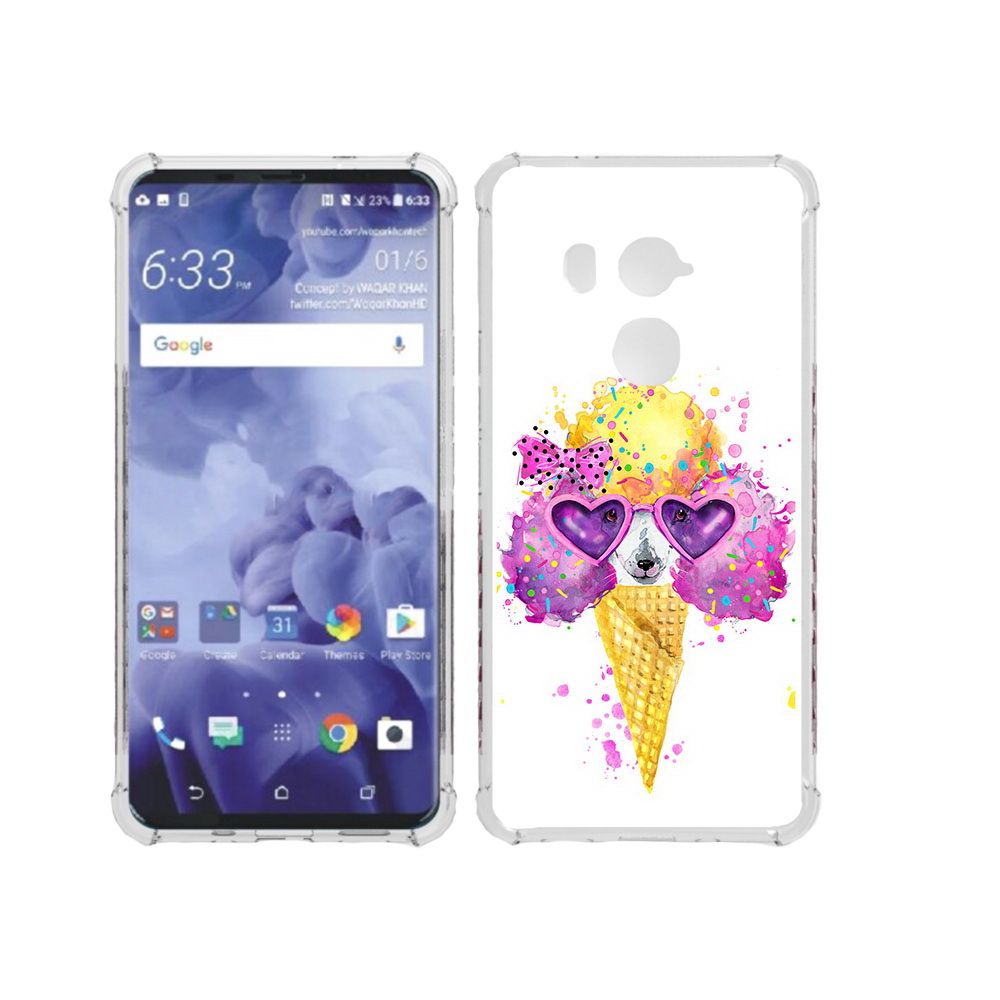 

Чехол MyPads Tocco для HTC U11 Plus Рожок, Прозрачный, Tocco