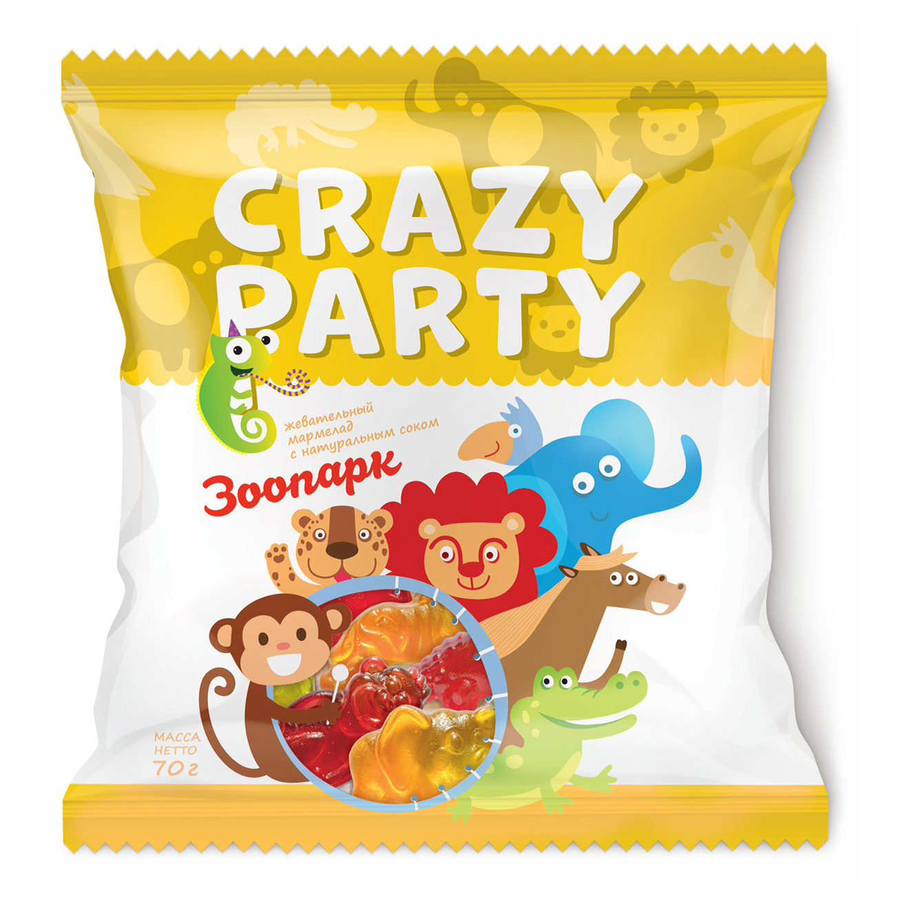 

Мармелад Crazy Party Зоопарк 150 г