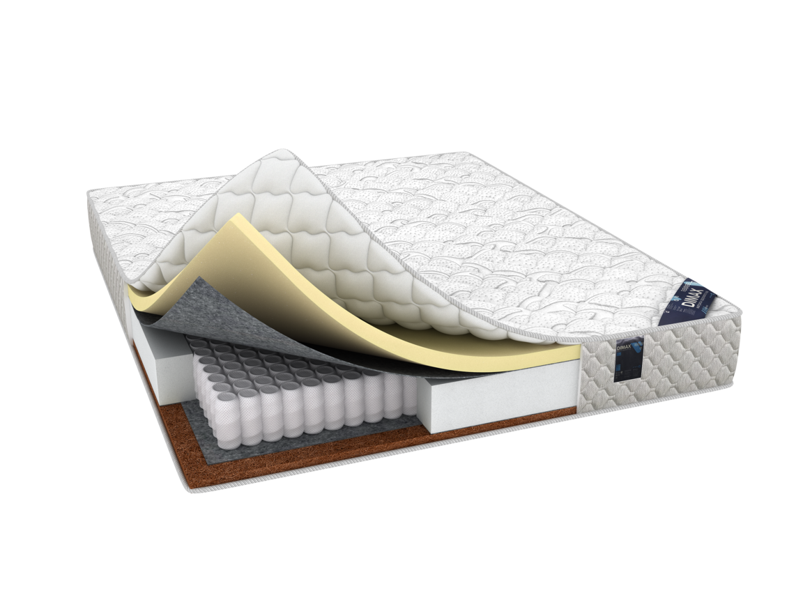 

Матрас ортопедический пружинный DIMAX ОК Мемо хард 115х185, ОК Мемо хард