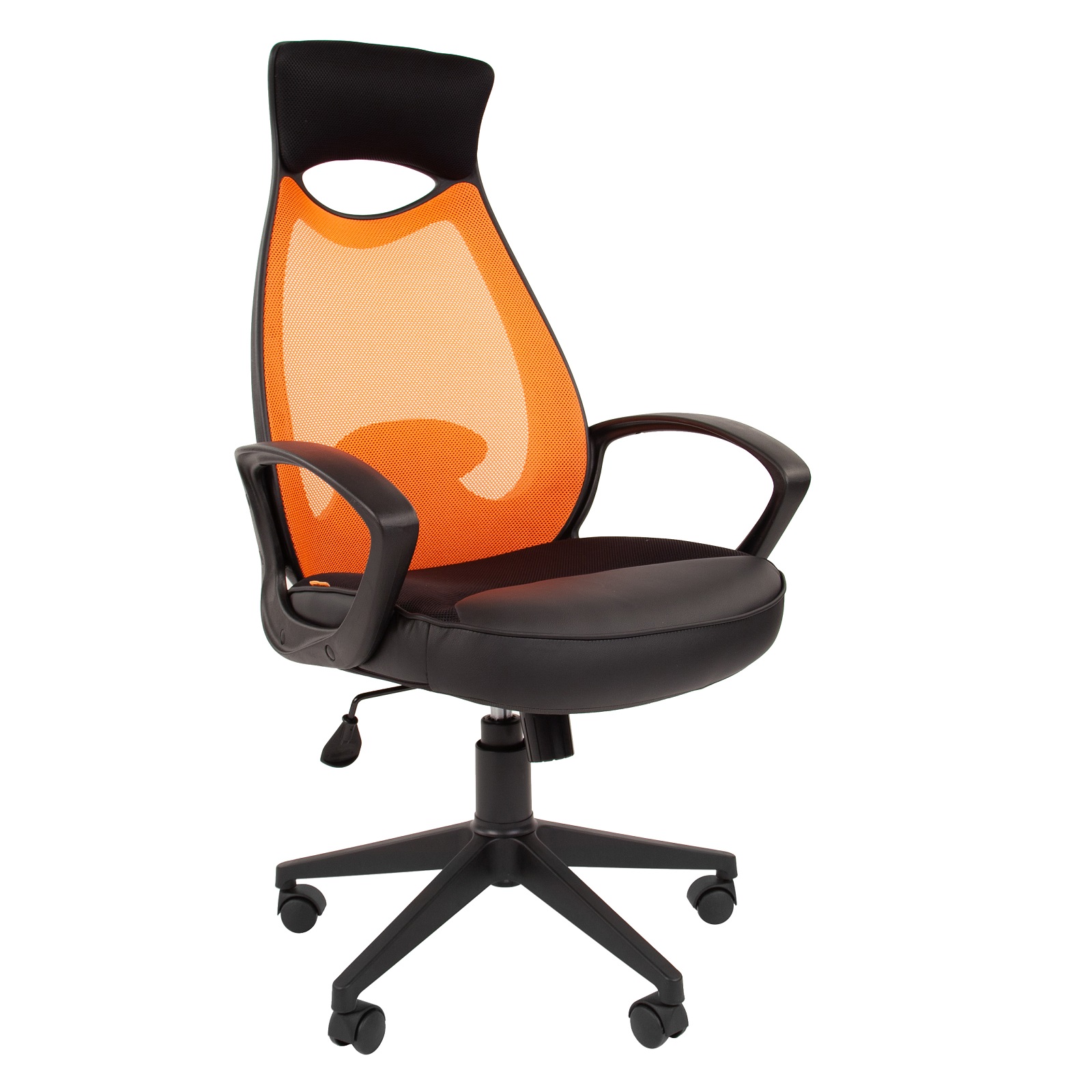 фото Компьютерное кресло chairman 840 черный; оранжевый