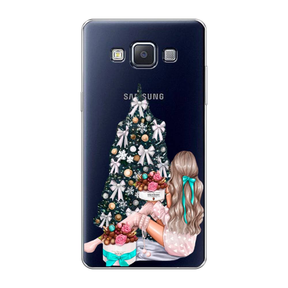 

Чехол на Samsung Galaxy A5 "New Year", Зеленый;бежевый;голубой, 20450-5