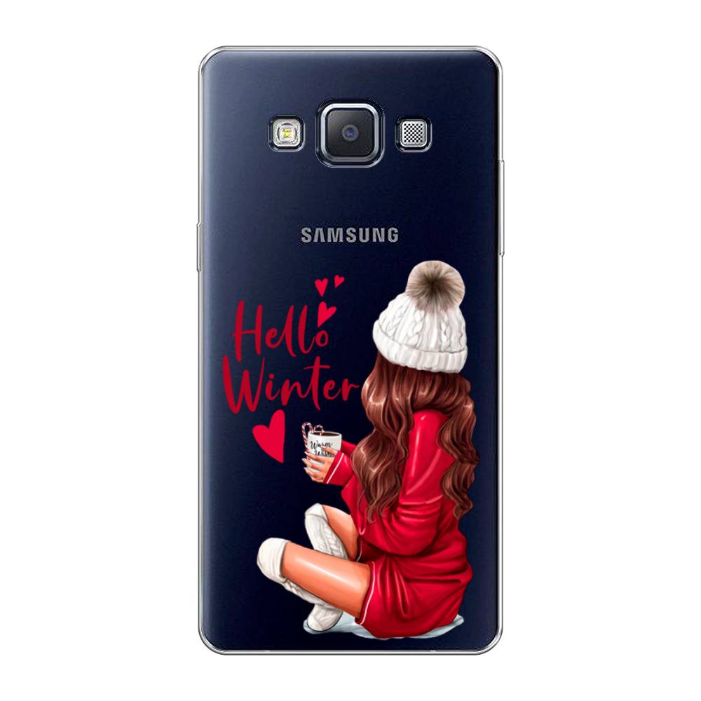 

Чехол на Samsung Galaxy A5 "Hello winter", Красный;белый;коричневый, 20450-5