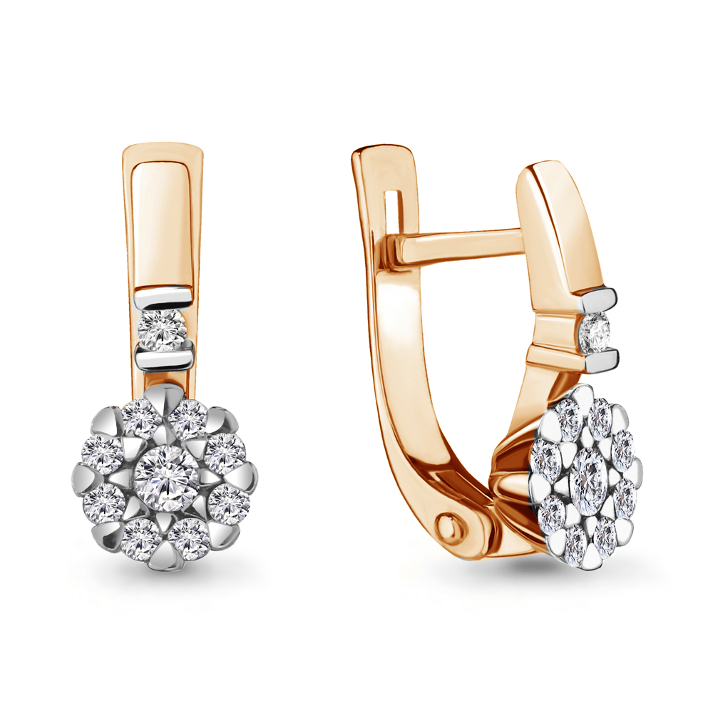 

Серьги из красного золота с бриллиантом Aquamarine Aquamarine 942414к_585_кз, 942414к_585_кз