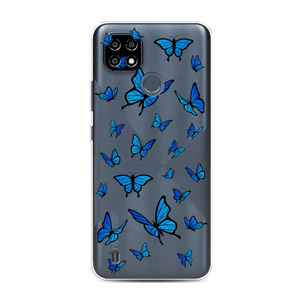 

Чехол Awog на Realme C25Y "Синие бабочки", 2510950-1
