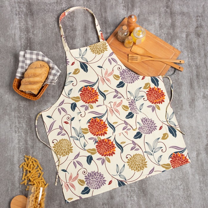 

Фартук Этель "Цветы", 70*68 см, 100% п/э, Этель: flowers & plants