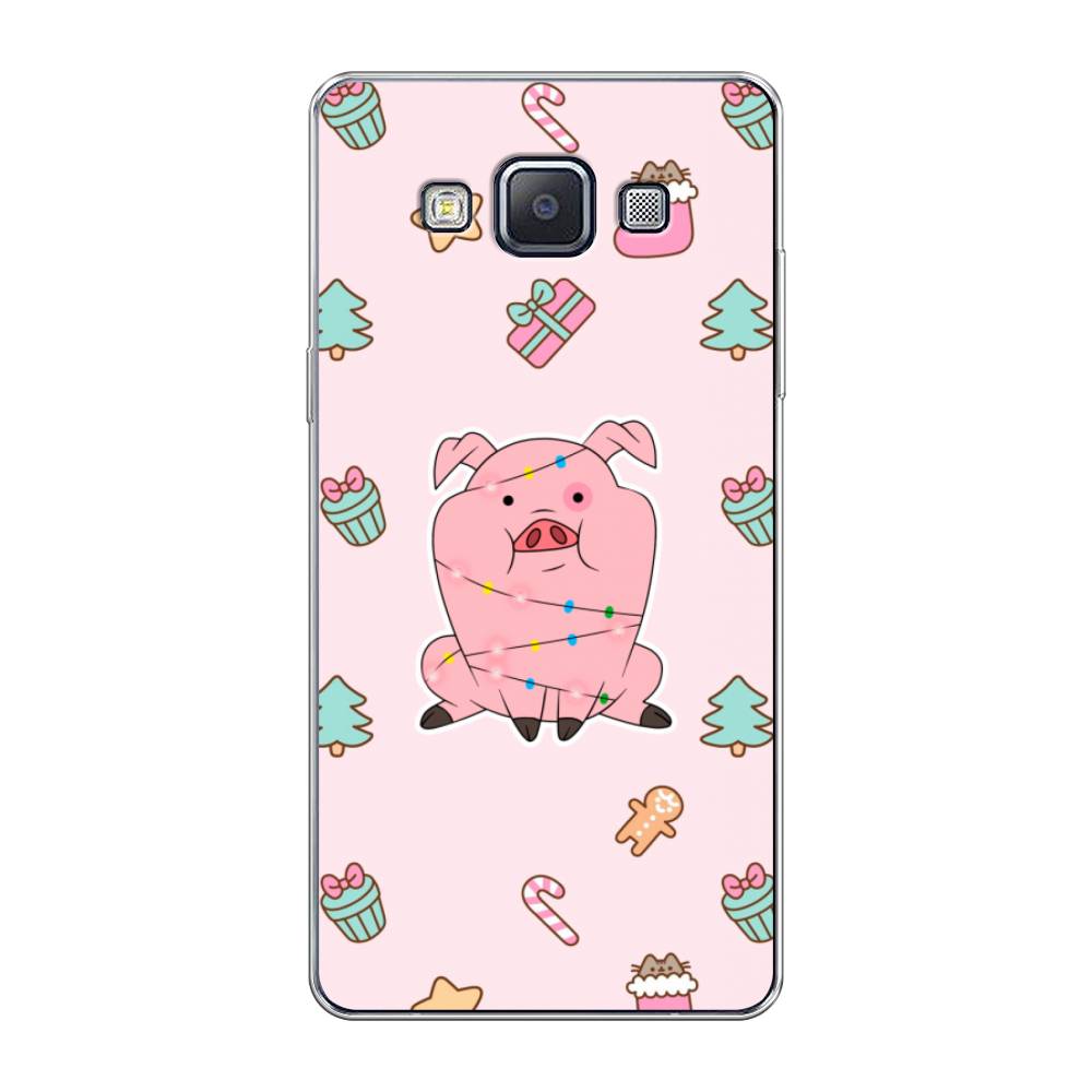 

Чехол на Samsung Galaxy A5 "Розовая свинка", Розовый;зеленый, 20450-5