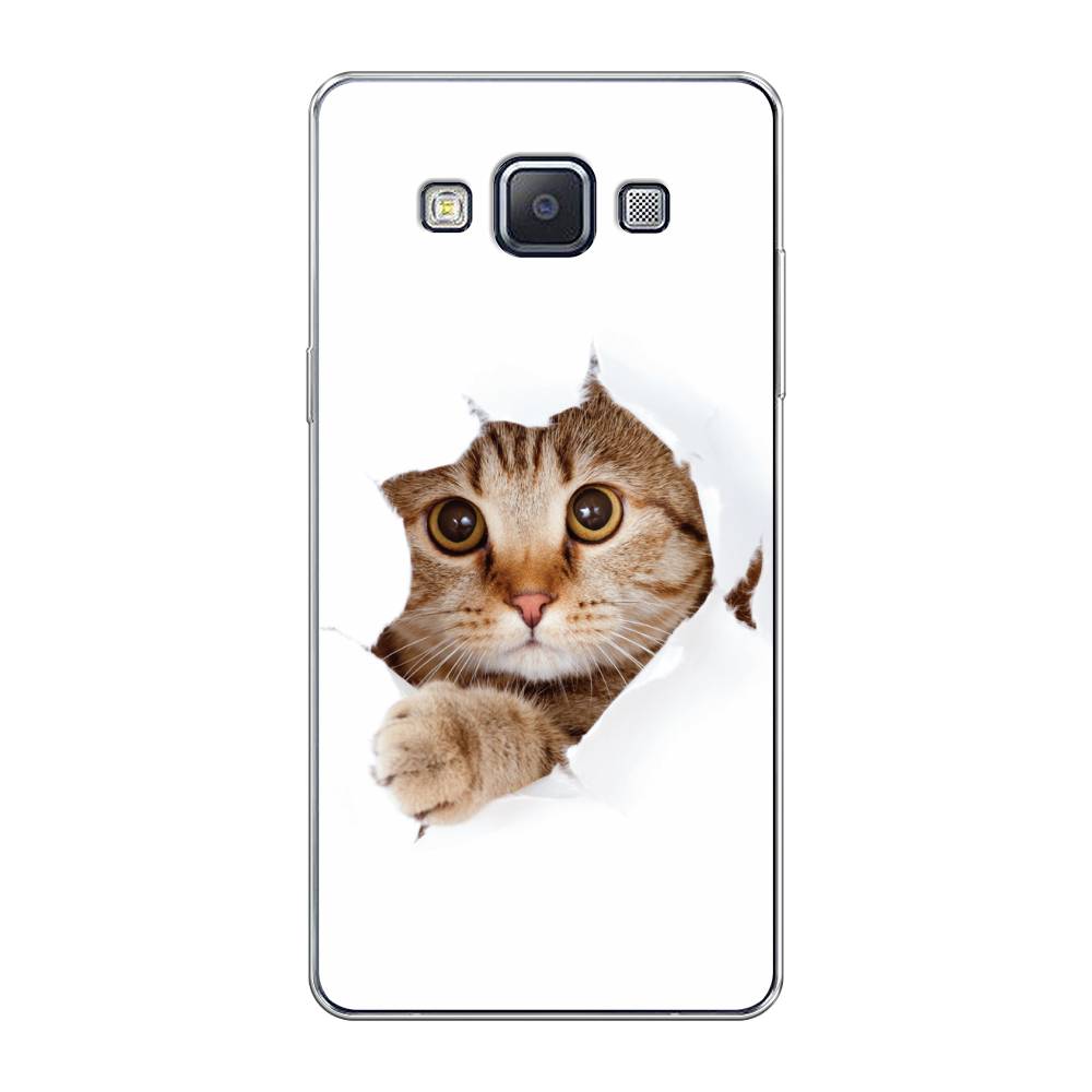 

Чехол на Samsung Galaxy A5 "Кот и бумага", Белый;коричневый, 20450-1