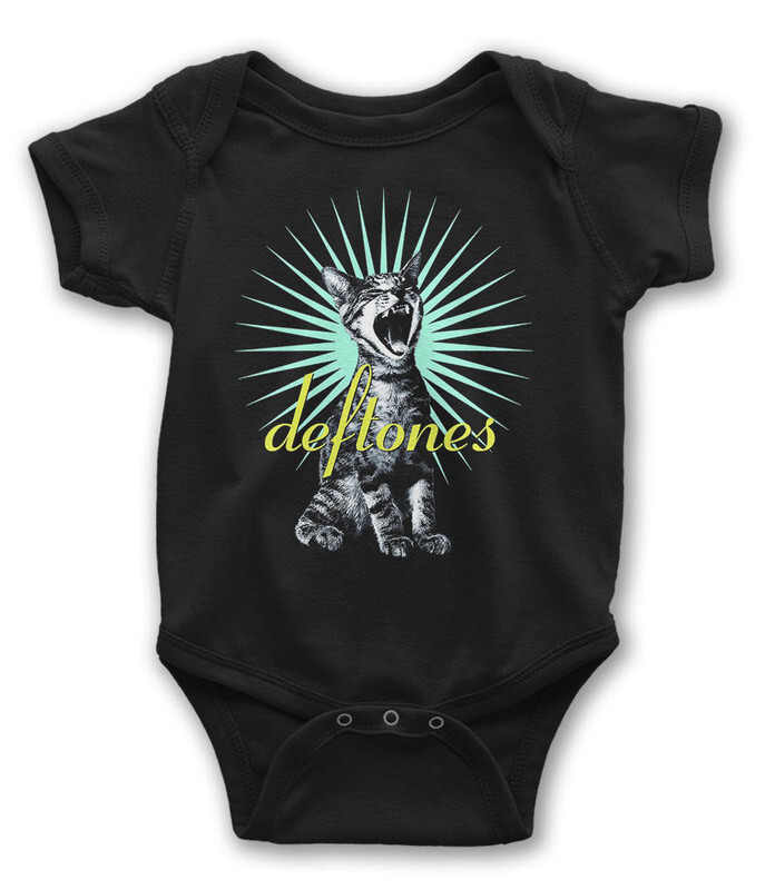 Боди детское WILD CHILD Котик Deftones, цв.черный р.80