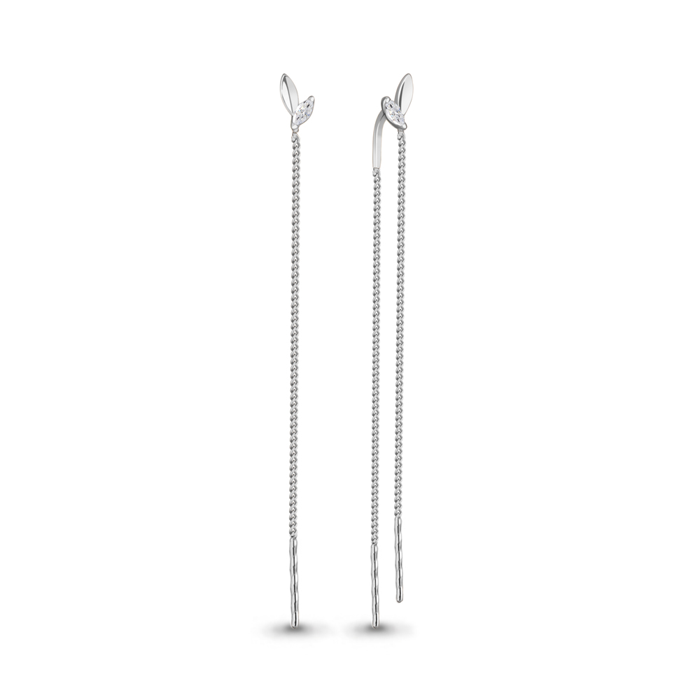 

Серьги из серебра с фианитом Aquamarine Aquamarine 48966_925_р, 48966_925_р