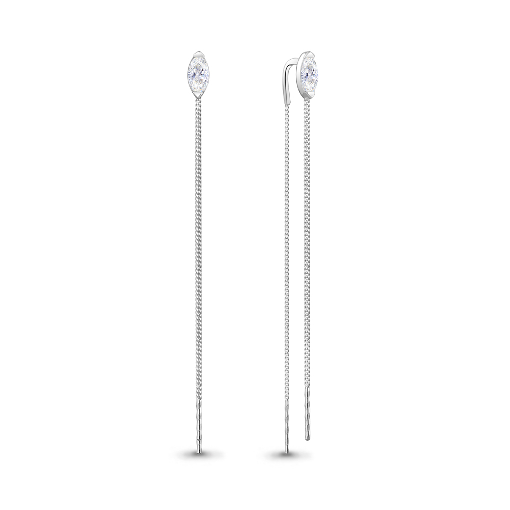 

Серьги из серебра с фианитом Aquamarine Aquamarine 48965_925_р, 48965_925_р