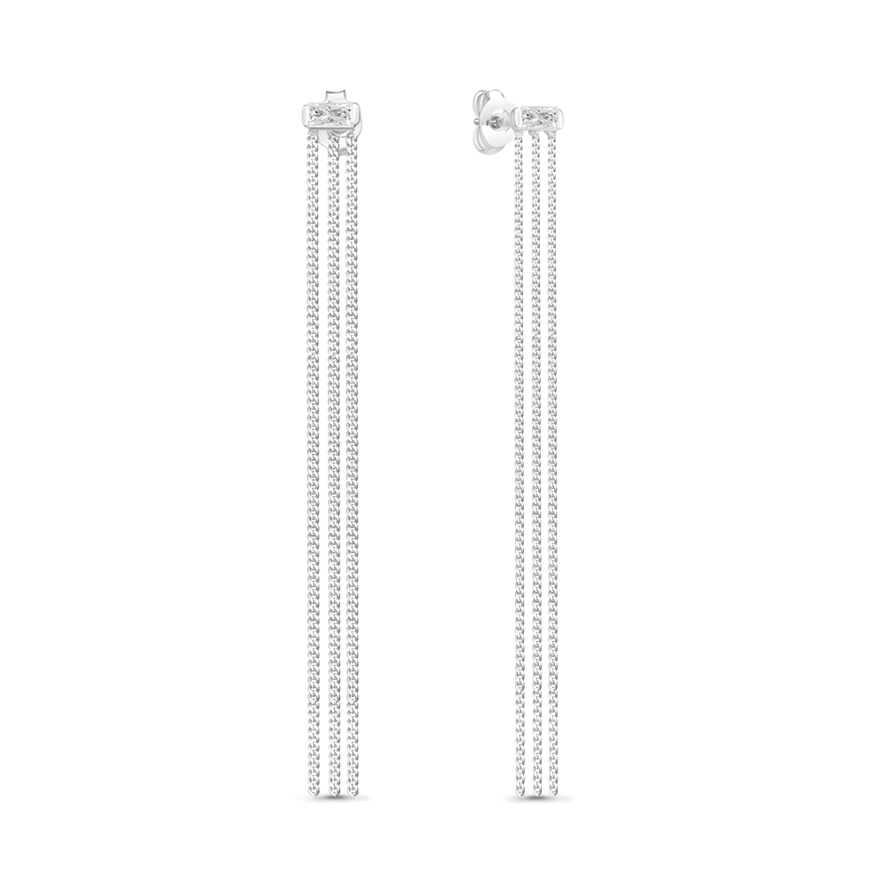 

Серьги из серебра с фианитом Aquamarine Aquamarine 48963_925_р, 48963_925_р