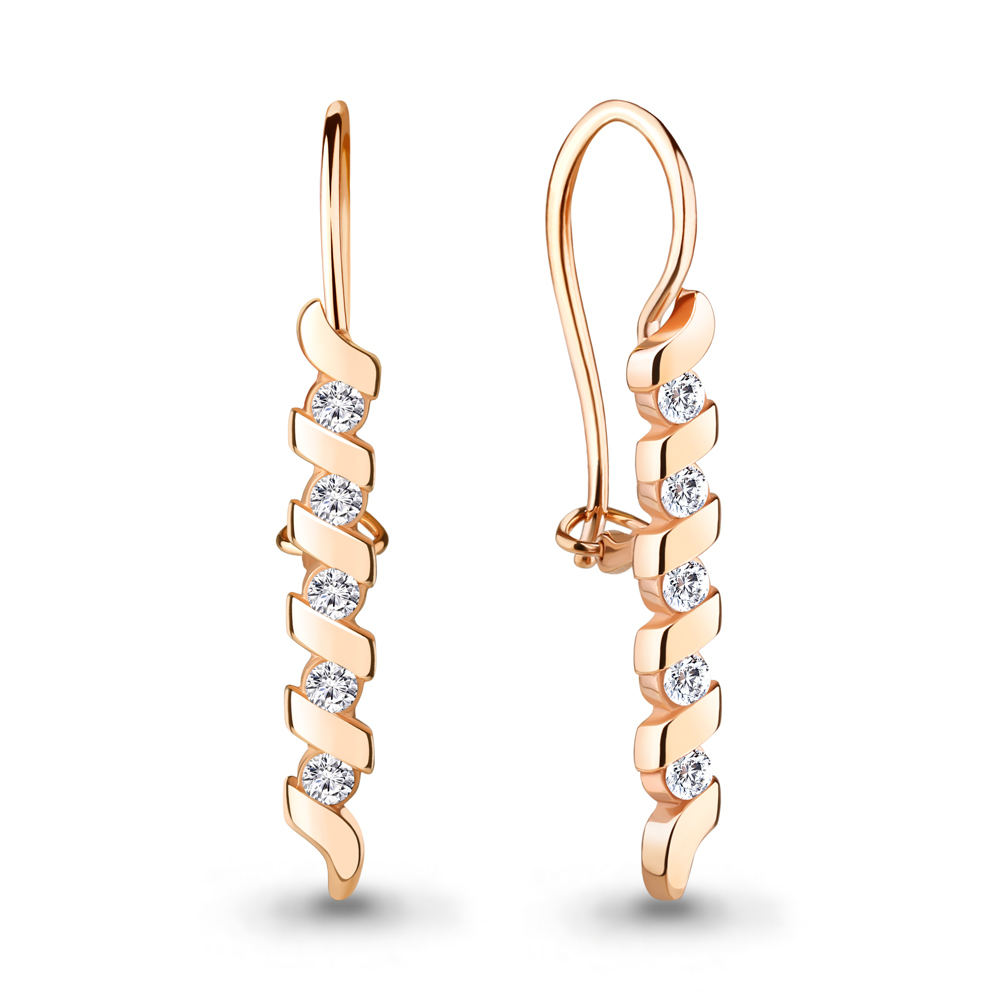 

Серьги из серебра с фианитом Aquamarine Aquamarine 48954А_925_з, 48954А_925_з