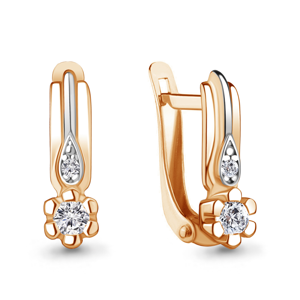 

Серьги из серебра с фианитом Aquamarine Aquamarine 48936А_925_з, 48936А_925_з