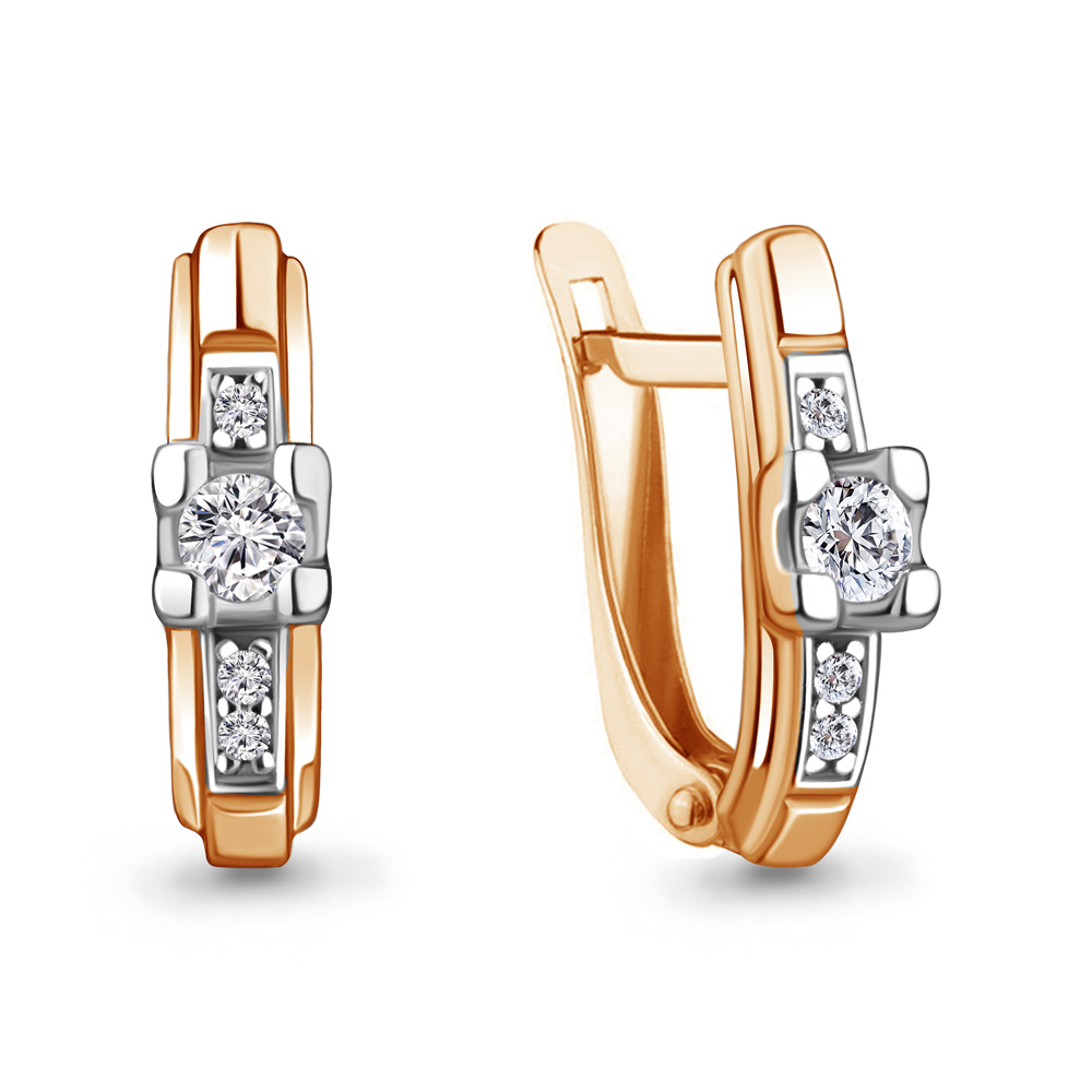 

Серьги из серебра с фианитом Aquamarine Aquamarine 48929А_925_з, 48929А_925_з