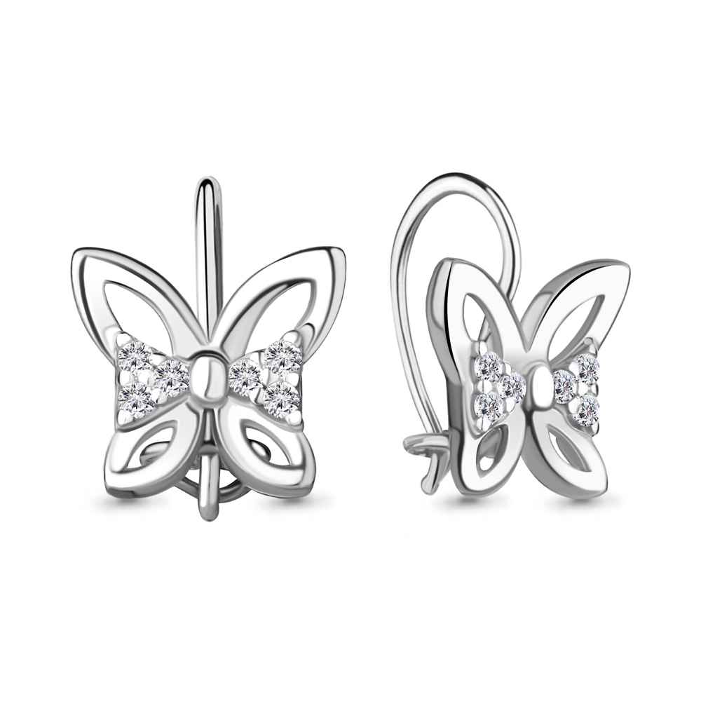 

Серьги из серебра с фианитом Aquamarine Aquamarine 48920А_925_р, 48920А_925_р