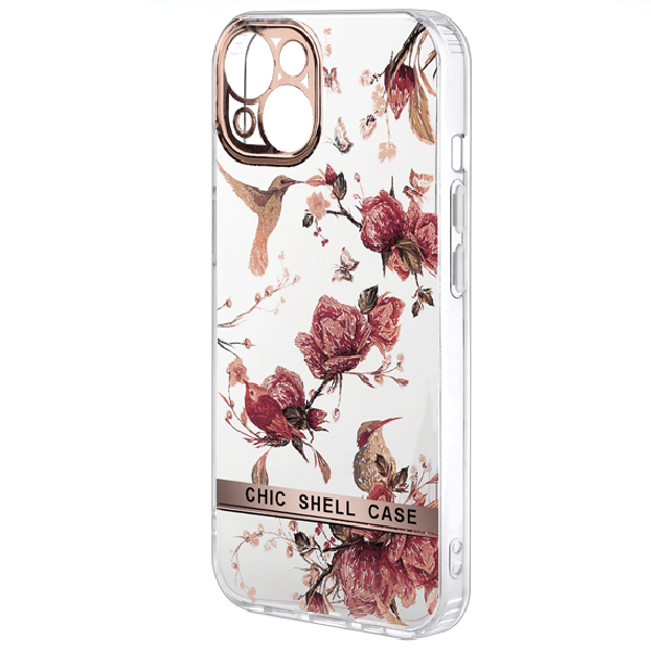 

Чехол Iphone 13 Mini Chic Shell Case, прозрачный с рисунком 10, Iphone 13 Mini Chic Shell Case