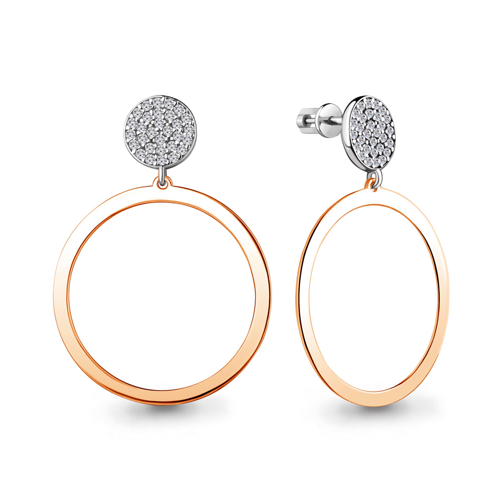 

Серьги из серебра с фианитом Aquamarine Aquamarine 48914А_925_з, 48914А_925_з