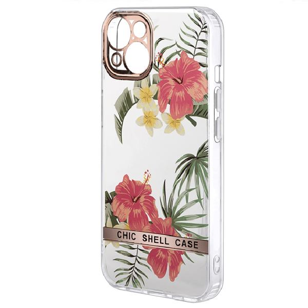 

Чехол Iphone 13 Mini Chic Shell Case, прозрачный с рисунком 9, Iphone 13 Mini Chic Shell Case