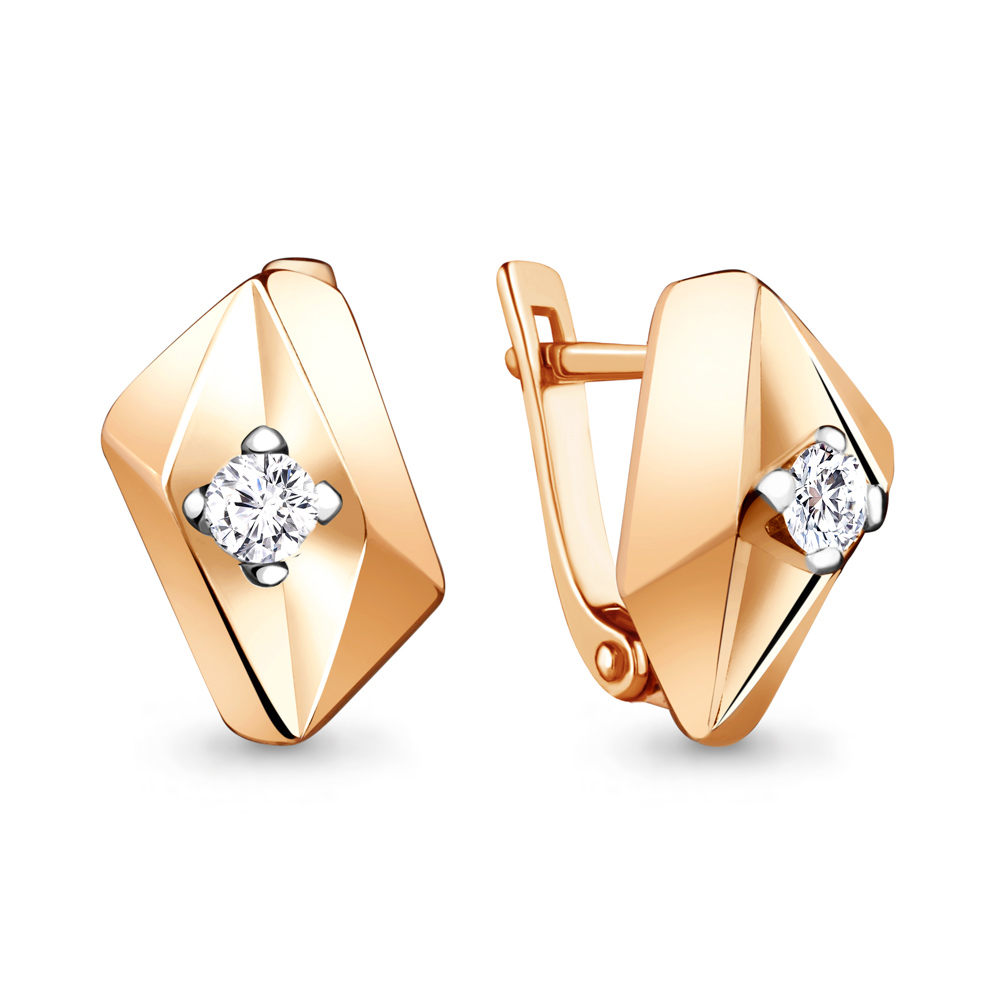 

Серьги из серебра с фианитом Aquamarine Aquamarine 48908А_925_з, 48908А_925_з